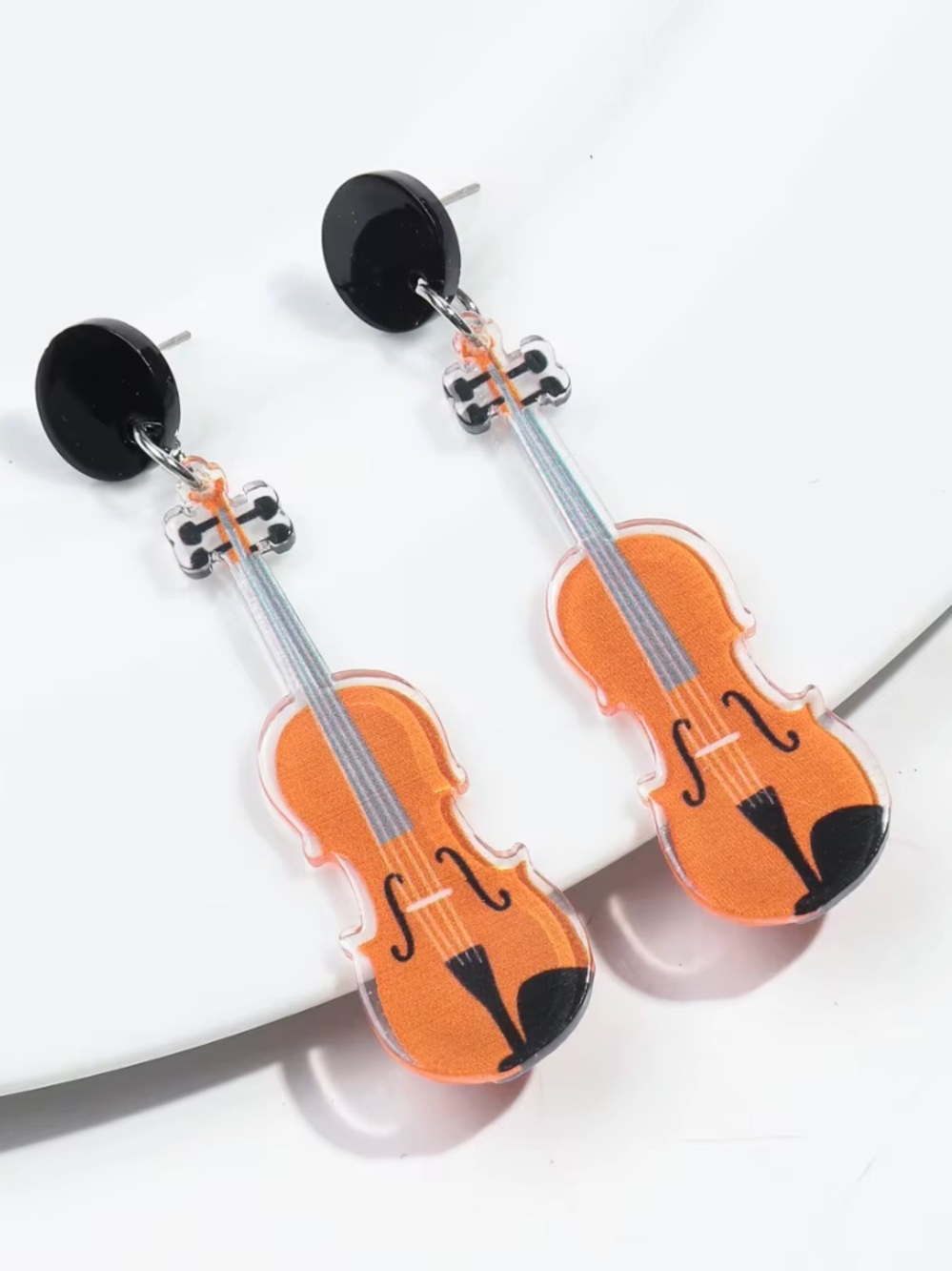 Earrings Music Lover Instrument Jewelry Statement